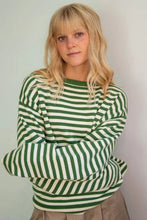 Load image into Gallery viewer, I Can&#39;t Believe It&#39;s Not Vintage Cewneck - Green Stripe