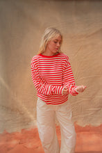 Load image into Gallery viewer, I Can't Believe It's Not Vintage Crewneck - Red Stripe