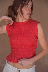Malia Tank - Cherry