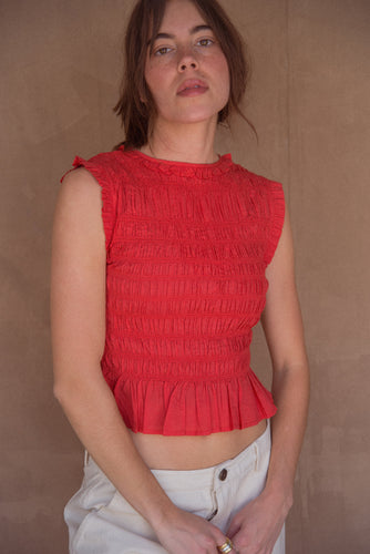 Malia Tank - Cherry
