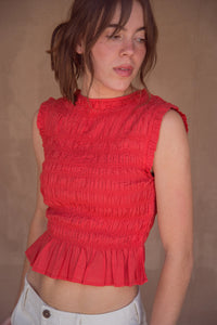 Malia Tank - Cherry