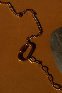 Carabiner Clasp Chain Necklace