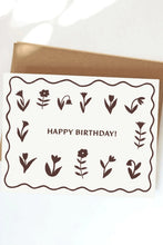 Load image into Gallery viewer, Birthday Flowers Greeting Card