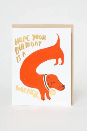 Birthday Weiner (Dog) Card