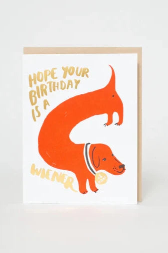 Birthday Weiner (Dog) Card