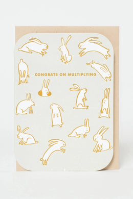 Congrats on Multiplying Rabbits Card