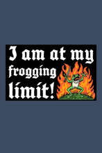 Load image into Gallery viewer, I Am At My Frogging Limit Bumper Sticker