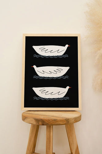 Three Little Ducks Art Print