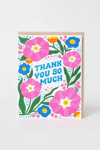 Thank You So Much Flower Card