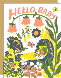Hello Baby Bassinet Card