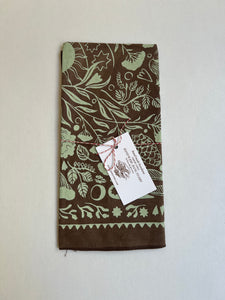 Hand Dyed Botanical + Funghi Bandana