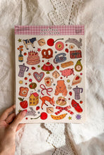 Load image into Gallery viewer, Large Illustrated Scrapbooking Sticker Sheet