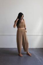 Load image into Gallery viewer, Linen blend desert brown women&#39;s pants