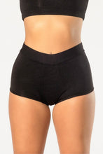 Load image into Gallery viewer, Black High Waisted Leak Proof Sleep Short for Women