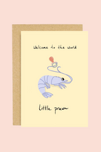 Load image into Gallery viewer, Little Prawn New Baby Card