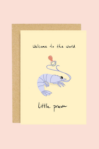 Little Prawn New Baby Card