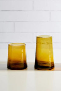 Moroccan Cone Glassware - Amber