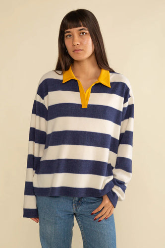 Striped Rugby Polo Shirt