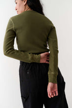 Load image into Gallery viewer, Waffle Long Sleeve Top - Olive