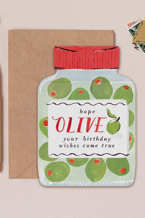 Olives Birthday Card