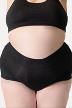 Load image into Gallery viewer, Black high waisted period underwear womens plus size