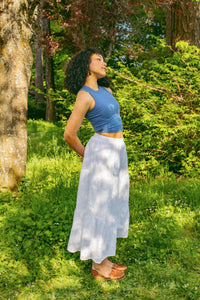 Prairie Eyelet Skirt - White