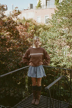 Load image into Gallery viewer, I Can&#39;t Believe It&#39;s Not Vintage Cewneck - Brown Stripe