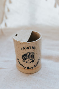 I Ain't No Country Boy Quitter Travel Cup