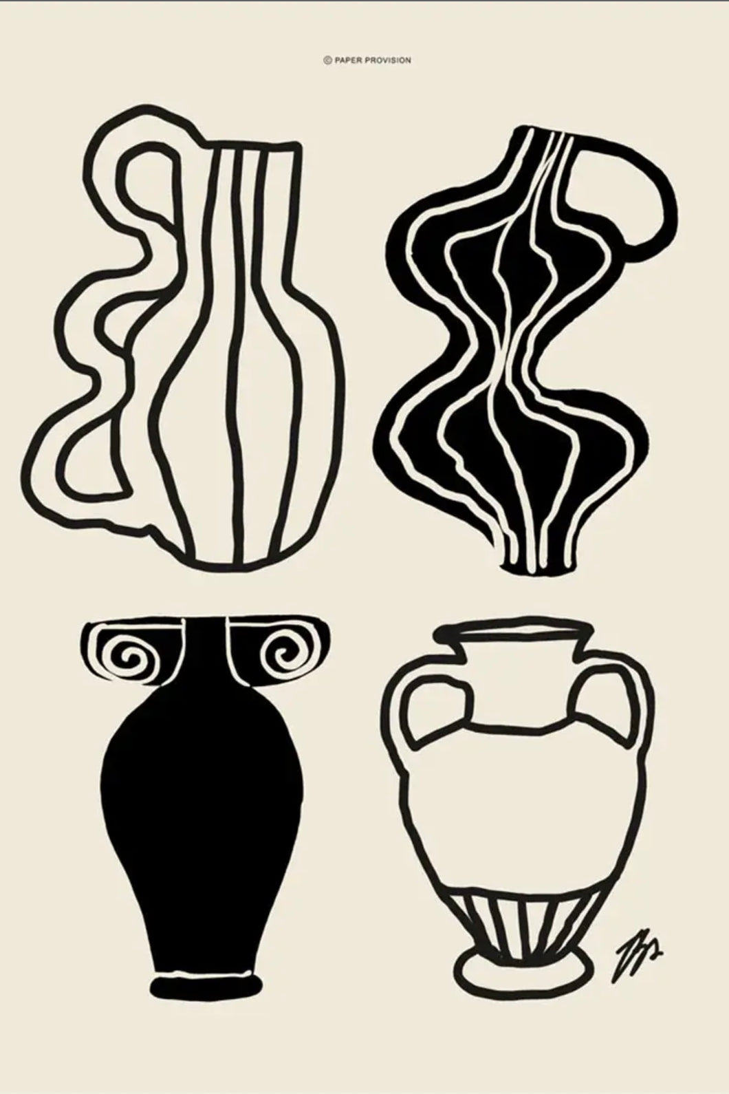 Boho Vase 07 Print
