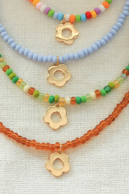 Daisy Charm Necklace - 3 Colours