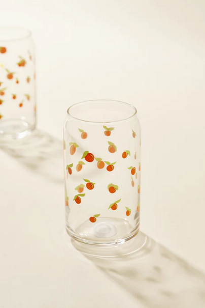 Little Cuties Orange Fruit Soda Can Glass