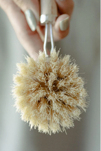 Load image into Gallery viewer, White Teakwood Dish Brush