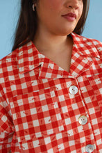 Load image into Gallery viewer, Shell Utility Shirt - Gingham Fishies