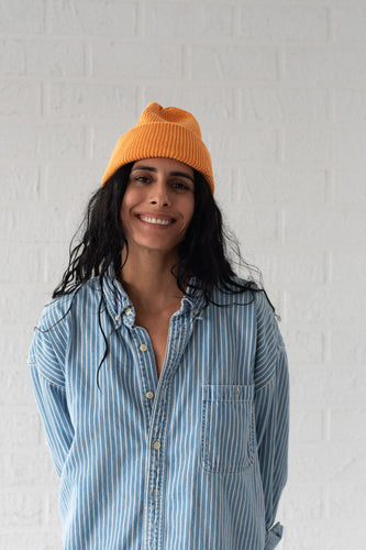 Merge Recycled Cotton Beanie - Carrot