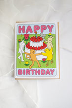 Load image into Gallery viewer, Happy Birthday Cake Greeting Card