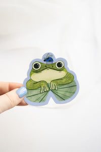 Pond Frog Sticker