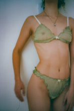 Load image into Gallery viewer, Claire Thong in Chartreuse