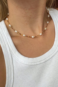 Cutie Beaded Pearl Necklace