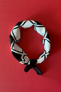 Black and White Checkmate Bandana