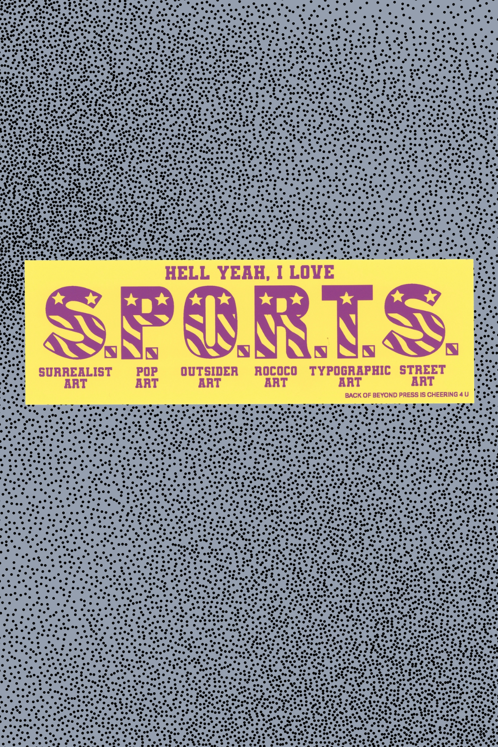 SPORTS Art Bumper Sticker