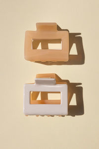 Peach and beige claw clips canada