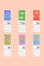 Load image into Gallery viewer, 2027 Gradient Floral Risograph Calendar