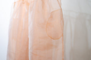 Peach Organza Dress - M/L