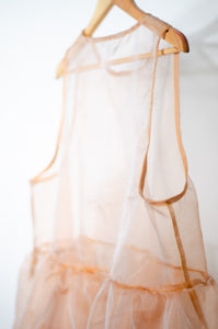 Peach Organza Dress - M/L