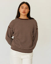 Load image into Gallery viewer, I Can't Believe It's Not Vintage Crewneck - Brown Pinstripe