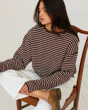 Load image into Gallery viewer, I Can't Believe It's Not Vintage Crewneck - Brown Pinstripe
