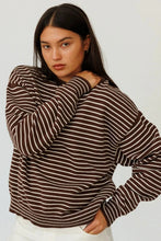 Load image into Gallery viewer, I Can't Believe It's Not Vintage Crewneck - Brown Pinstripe