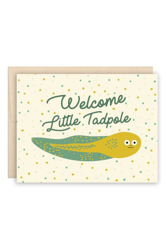 Welcome Little Tadpole New Baby Card