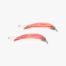 Load image into Gallery viewer, Chili Pepper Barette Set of 2