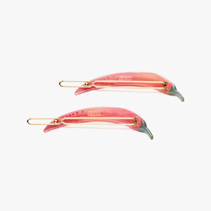 Chili Pepper Barette Set of 2